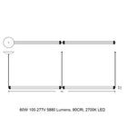 Delphi Horizontal LED Pendant Light