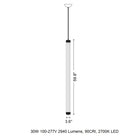 Delphi Vertical LED Pendant Light