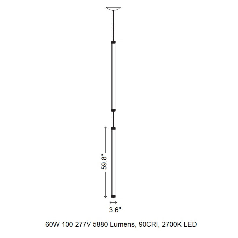 Delphi Vertical LED Pendant Light