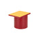 Slon Asymmetrical Side Table  option Gold / Burgundy