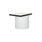 Slon Asymmetrical Side Table  option White / White