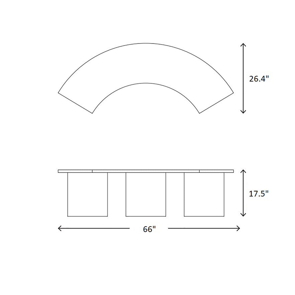 Slon Round Dining Bench