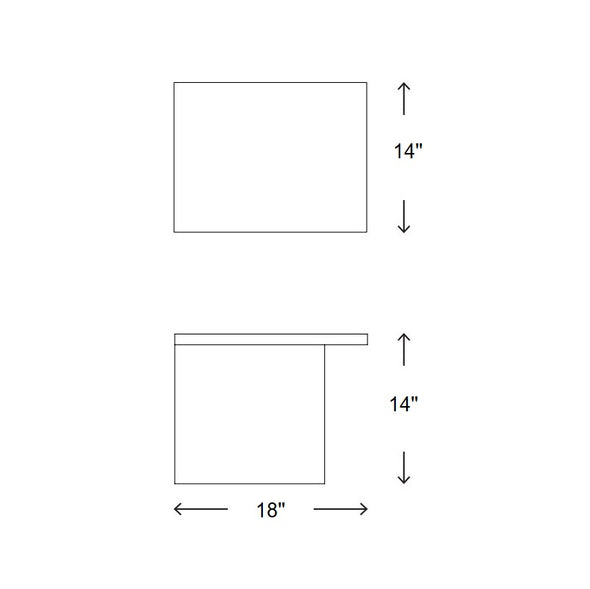Slon Asymmetrical Side Table