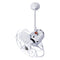 Bianca Directional Fan  option White