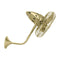 Bruna Parede Wall-Mounted Fan  option Brushed Brass