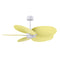Alessandra Tropical Outdoor Ceiling Fan  option Light Yellow