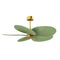 Alessandra Tropical Outdoor Ceiling Fan  option Brushed Brass