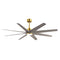 Ariella Outdoor Ceiling Fan With Light  option Brushed Nickel