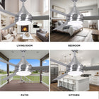 Donaire Outdoor Ceiling Fan with Light
