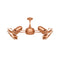 Duplo Dinamico Ceiling Fan  option Brushed Copper