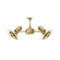 Duplo Dinamico Ceiling Fan  option Polished Brass