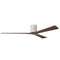 Irene H3 XLarge Close to Ceiling Fan  option Walnut Tone