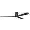 Irene H3 XLarge Close to Ceiling Fan  option Textured Bronze