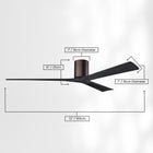 Irene H3 XLarge Close to Ceiling Fan