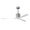 Molly Outdoor Ceiling Fan  option Brushed Nickel / Gloss White