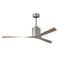 Molly Outdoor Ceiling Fan  option Brushed Nickel / Gray Ash Tone