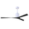 Molly Outdoor Ceiling Fan  option Gloss White / Matte Black
