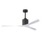 Molly Outdoor Ceiling Fan  option Matte Black / Gloss White