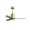 Mollywood Ceiling Fan  option Brushed Brass / Barn Wood Tone