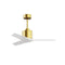 Mollywood Ceiling Fan  option Brushed Brass / Matte White