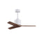 Mollywood Ceiling Fan  option Matte White / Walnut Tone