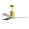 Patricia PA3 Ceiling Fan  option Brushed Brass / Barn Wood Tone