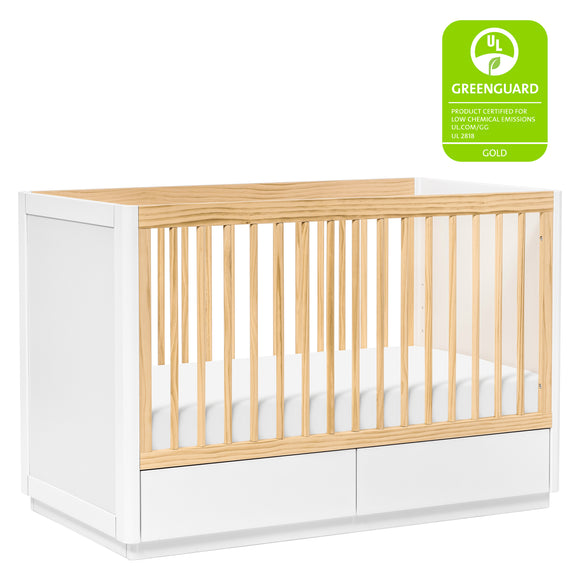 Bento 3-in-1 Convertible Storage Crib with Toddler Bed Conversion Kit