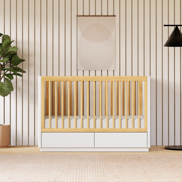 Bento 3-in-1 Convertible Storage Crib with Toddler Bed Conversion Kit