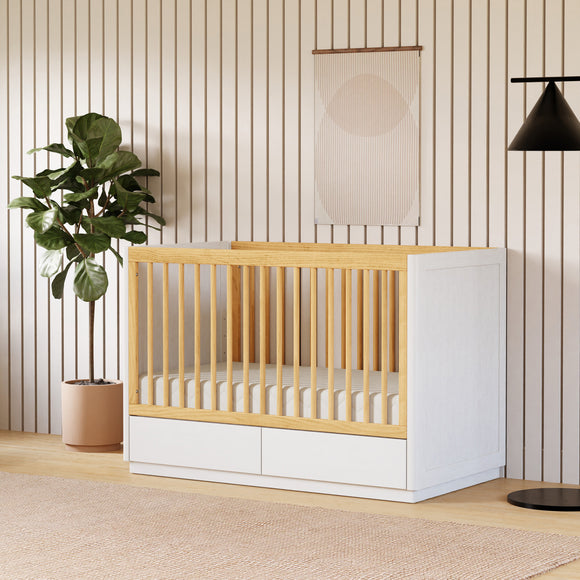 Bento 3-in-1 Convertible Storage Crib with Toddler Bed Conversion Kit