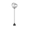Melt Cone Slim LED Floor Lamp  option Silver