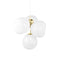 Melt Mini LED Chandelier  option Opal / Gold