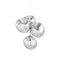 Melt Mini LED Chandelier  option Silver