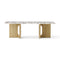 Androgyne Lounge Table  option Natural Oak / Calacatta Viola