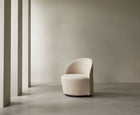 Tearoom Lounge Chair with Return Swivel Base