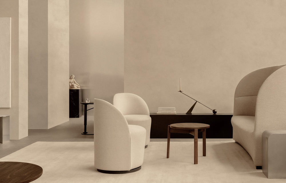 Tearoom Lounge Chair with Return Swivel Base