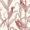 Mais Wallpaper Sample Swatch  option Red on Cream / Matte Vinyl Type II