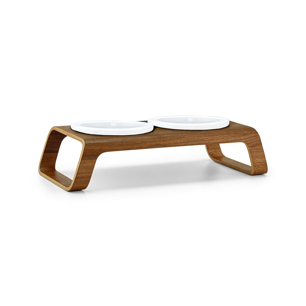 Desco Cat Feeder with Porcelain Bowl