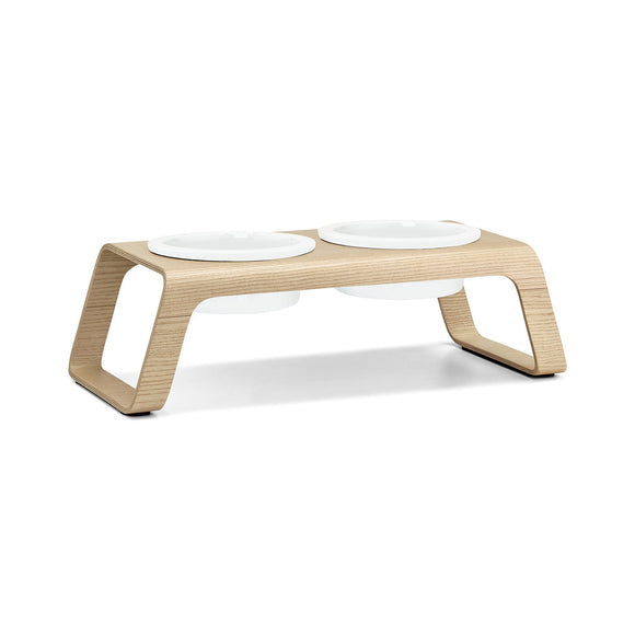 Desco Dog Feeder with Porcelain Bowl