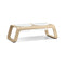 Desco Dog Feeder with Porcelain Bowl  option Ash Natural