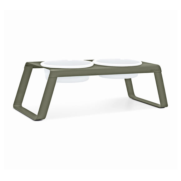 Desco Dog Feeder with Porcelain Bowl
