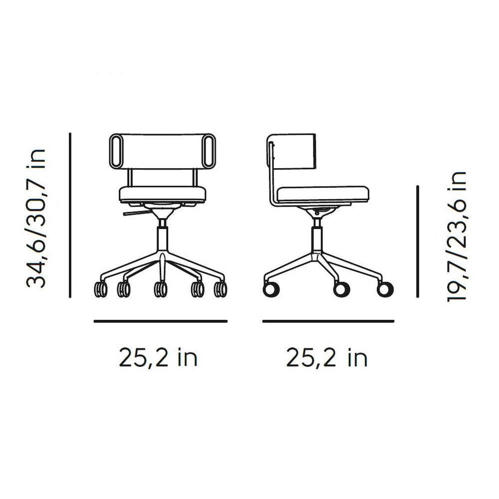 Amelie DP TS Swivel Armchair