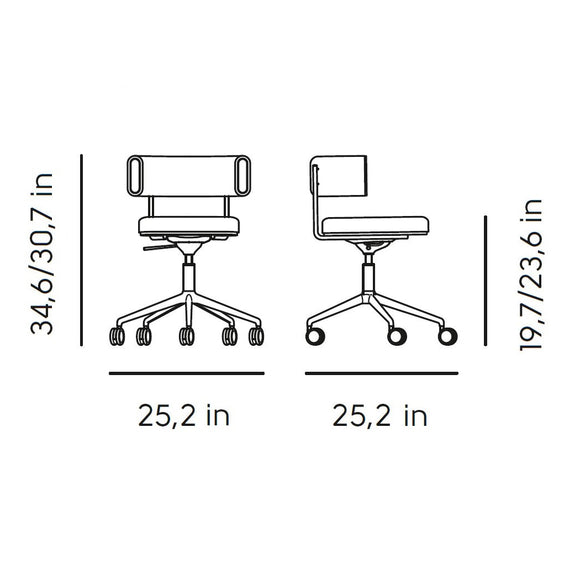 Amelie DP TS Swivel Armchair