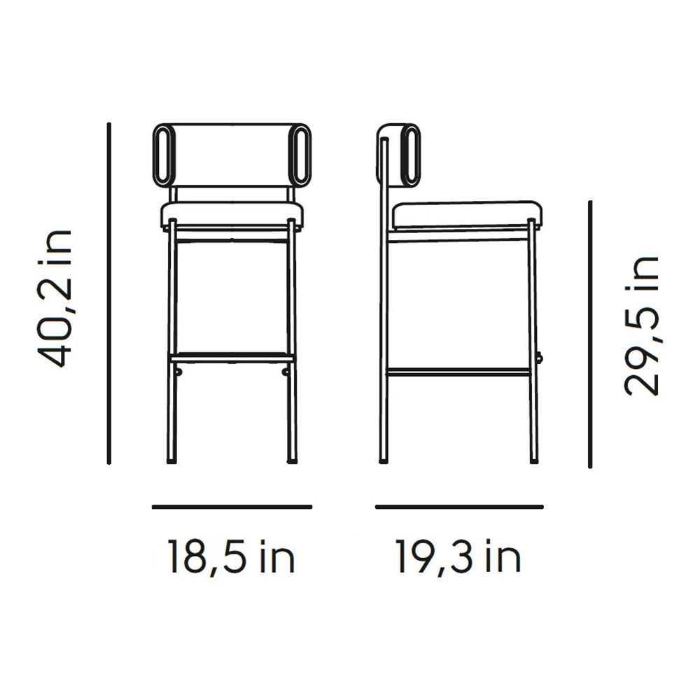 Amelie H75 M TS Bar Stool