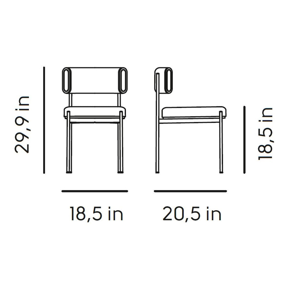 Amelie S M TS Dining Chair
