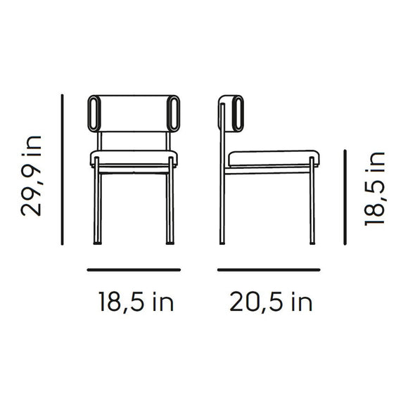Amelie S M TS Dining Chair
