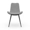 Dalia S M_Q TS Dining Chair  option Cotton Club Light Grey T7GT front and Secret Faux Leather Anthracite Grey E0A6 back / Graphite EG