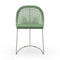 Guapa S M CU Dining Chair  option TK Hide Sage Green C2VK / White BB