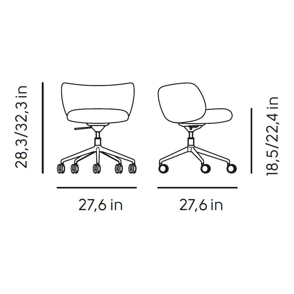Mys DP TS Swivel Armchair
