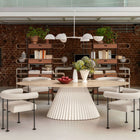Plisse Elliptical Dining Table