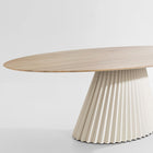 Plisse Elliptical Dining Table